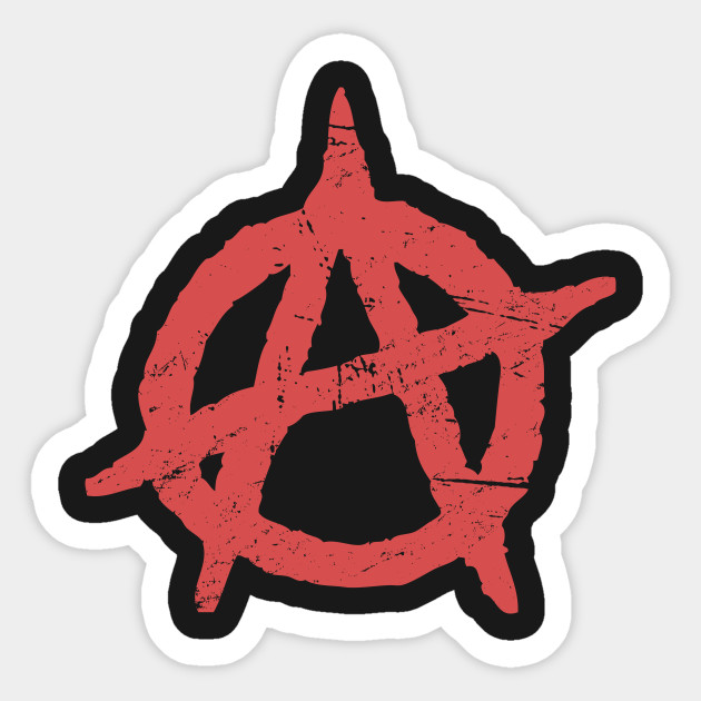 Distressed Punk Anarchy Symbol